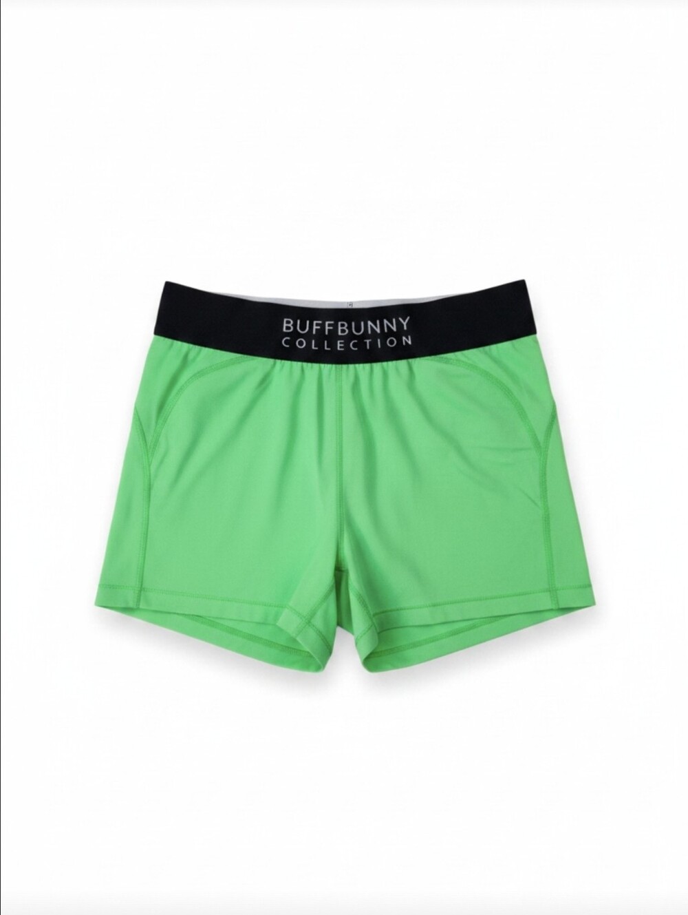 Buffbunny Collection Lime Green Workout Biker Shorts | Size Small